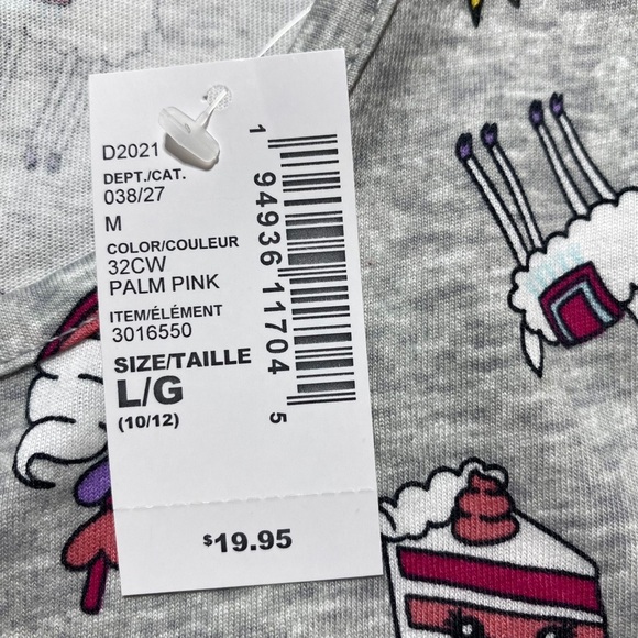 The Children's Place Girls Long Sleeve Printed  Skater Everyday Dress Large Gray - Picture 5 of 10